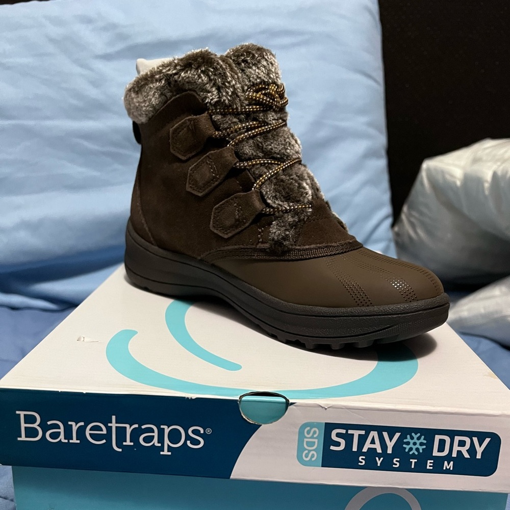 winter boots, fur inside, warm and cozy, non slip.
